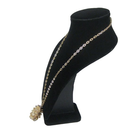 Seashell Pendant Necklace 28 In Goldtone Chain Shell Beach Vintage NO CLASP - Picture 6 of 8